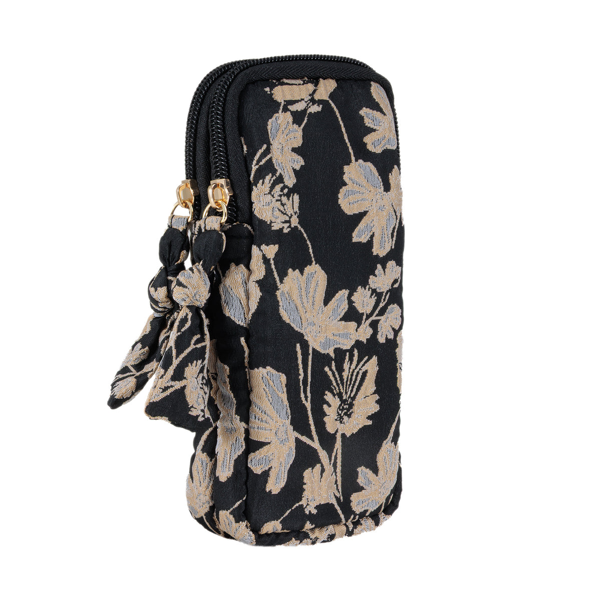 Evolution Eyes Travel Double Pocket Floral Case Black & Ivory