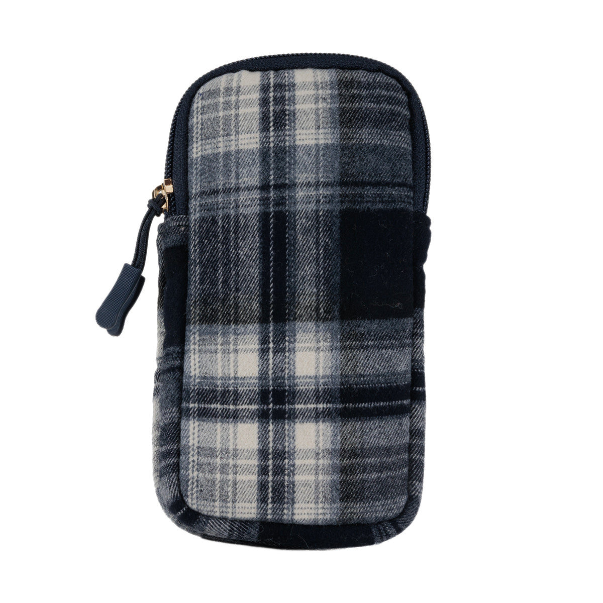 Evolution Eyes Travel Double Pocket Plaid Case Navy & Cream