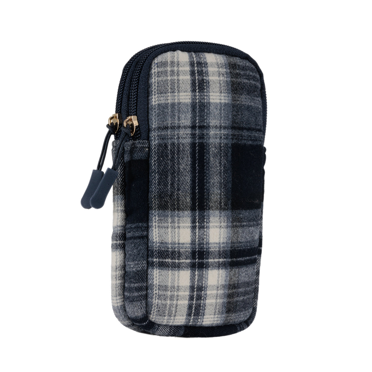 Evolution Eyes Travel Double Pocket Plaid Case Navy & Cream