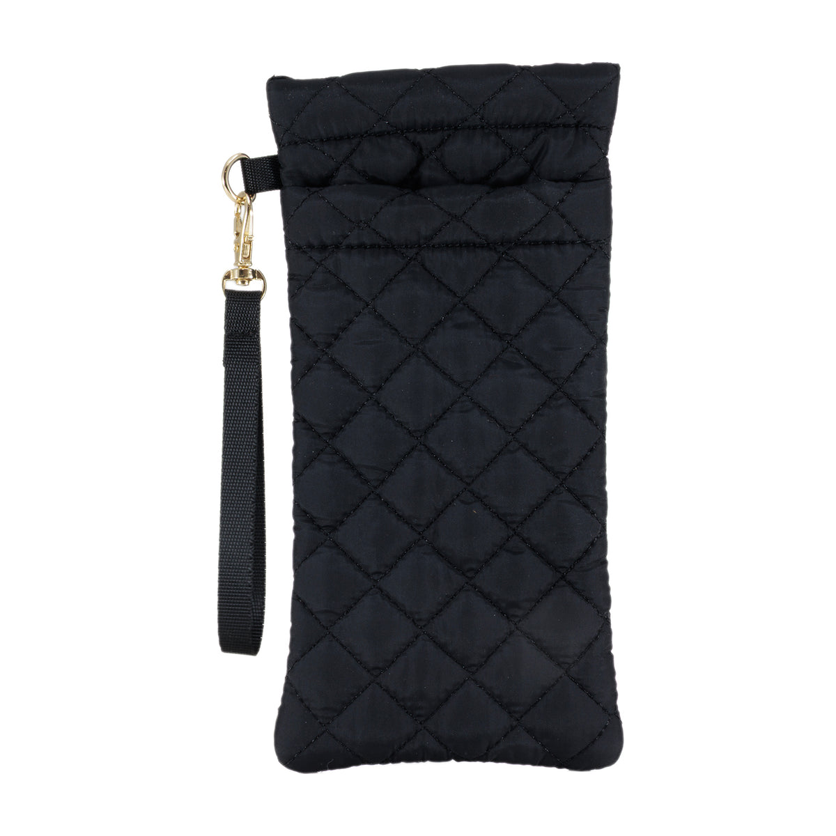 Evolution Eyes Travel Pinch Top with Extra Pocket Quilted Case Black